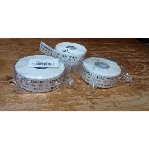 Love Your Order Please Leave A Review 1.5 Inch Stickers Labels Roll 1000+ - Picture 2 of 2